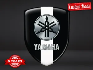 Yamaha Emblema En Relieve Premium Elegante Pegatinas Gama Alta